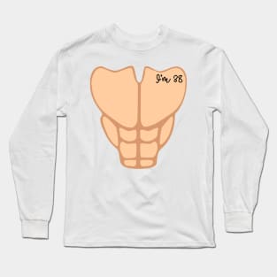 Six Pack I'm 38th Birthday Funny Men Long Sleeve T-Shirt